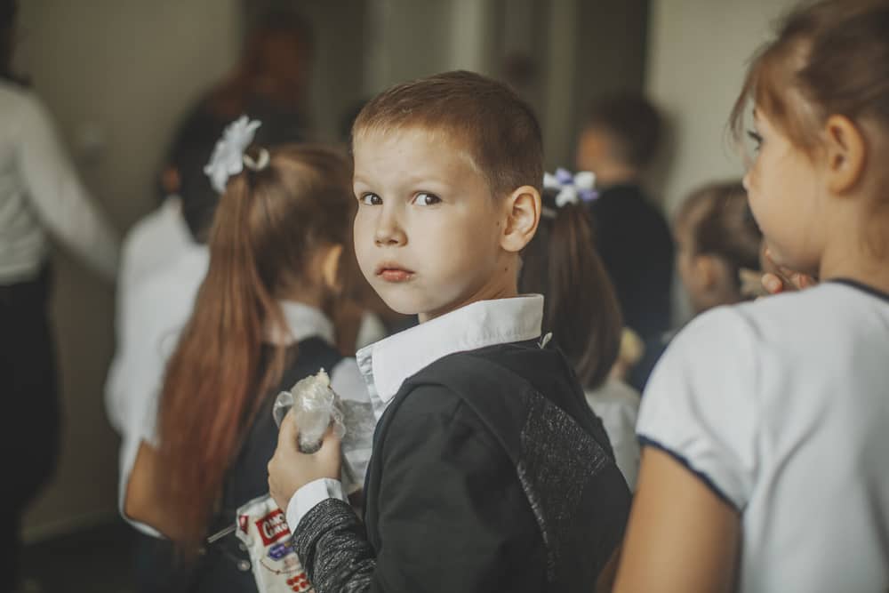 Портрет школьника среди одноклассников